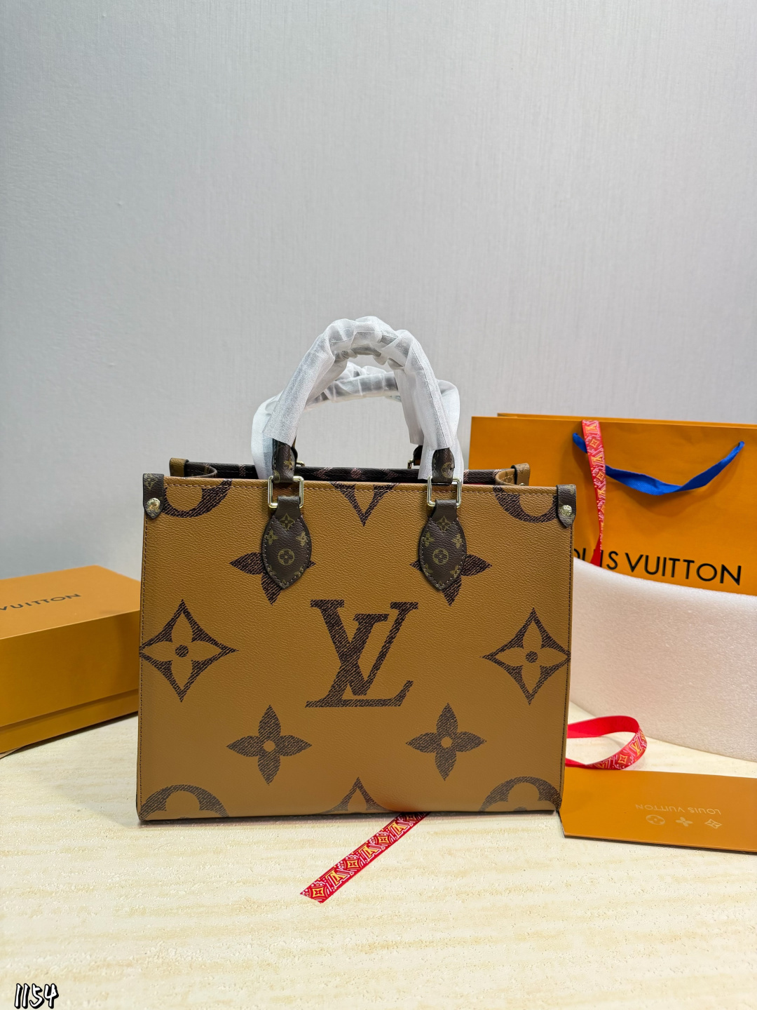 LV Denim Monogram Tote Bag Top Handle Shoulder Bag